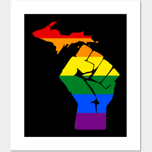 LGBTQ+ Michigan Revolution Posters and Art